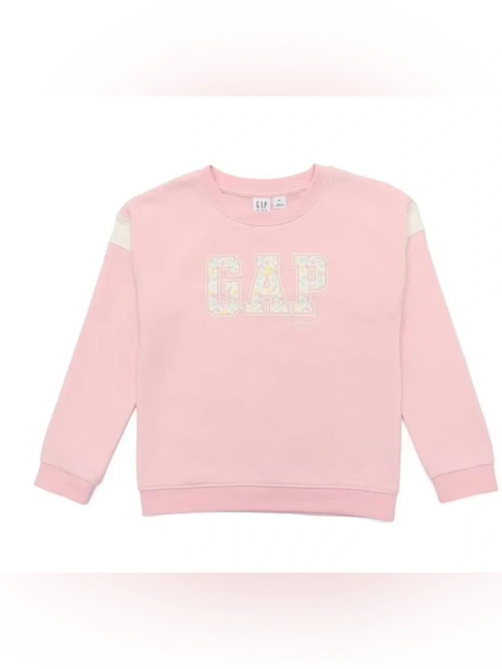 GAP Kids|Baby girl/toddler matching lounge set,floral lettering sweater & flare•